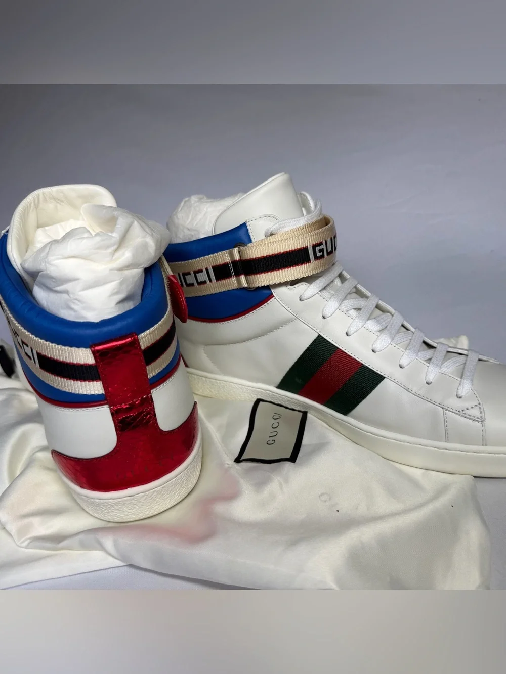 Gucci Ace Stripe High-Top White